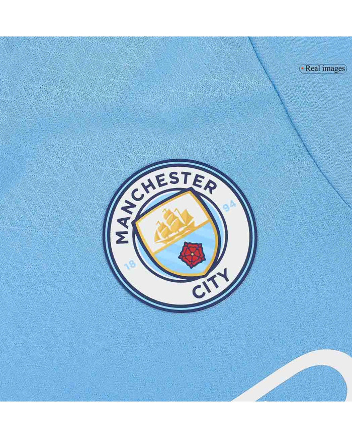 RODRIGO 16 Manchester City Home Match Jersey 2024/25 - UCL Font