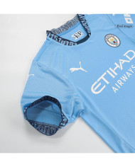 RODRIGO 16 Manchester City Home Match Jersey 2024/25 - UCL Font