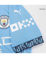 RODRIGO 16 Manchester City Home Match Jersey 2024/25 - UCL Font
