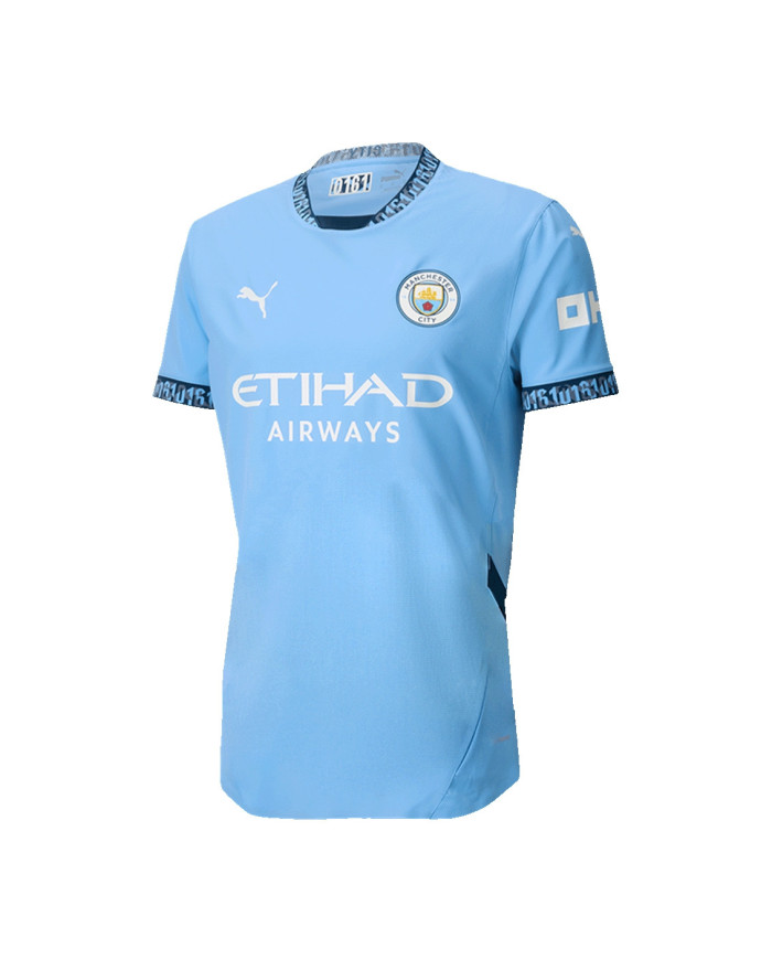 RODRIGO 16 Manchester City Home Match Jersey 2024/25 - UCL Font