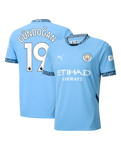 GÜNDOĞAN 19 Manchester City Home Jersey 2024/25 GÜNDOĞAN 19 Manchester City Home Jersey 2024/25
