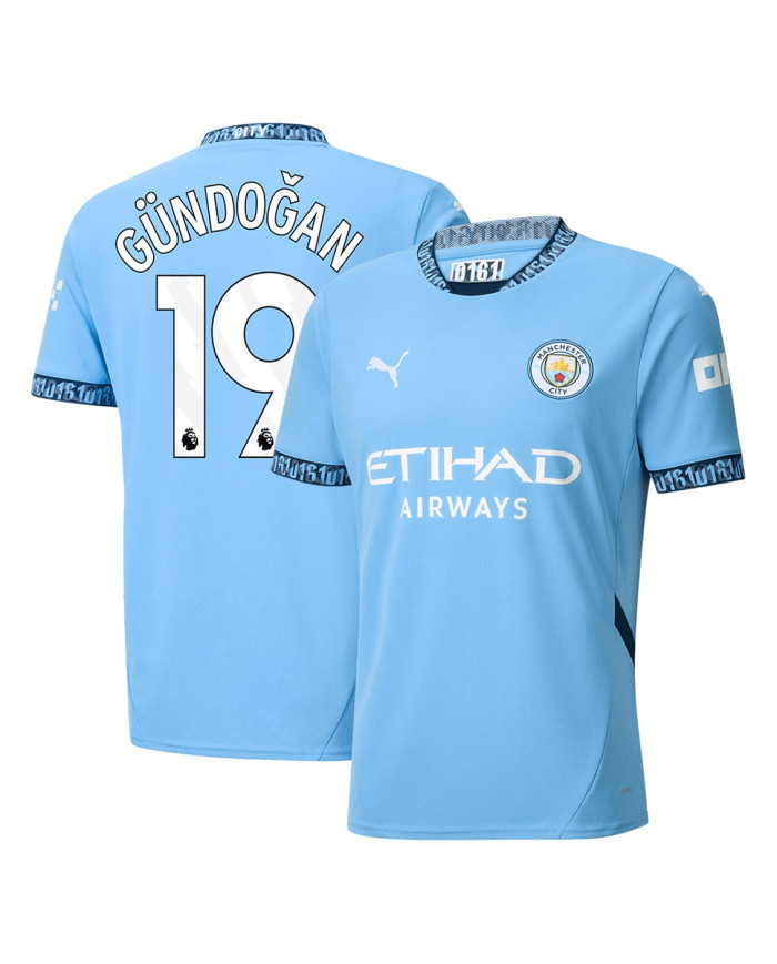 GÜNDOĞAN 19 Manchester City Home Jersey 2024/25