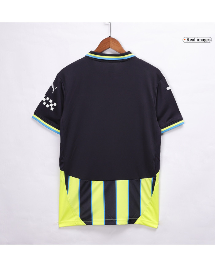 HAALAND 9 Manchester City Away Jersey 2024/25 - UCL Font