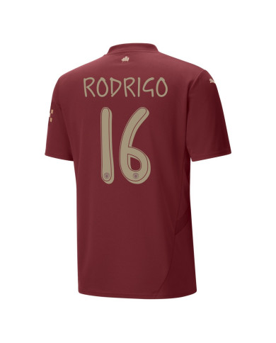 RODRIGO 16 Manchester City Third Jersey 2024/25 - UCL Font RODRIGO 16 Manchester City Third Jersey 2024/25 - UCL Font
