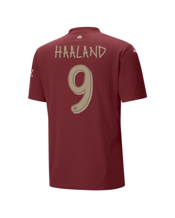 HAALAND 9 Manchester City Third Jersey 2024/25 - UCL Font
