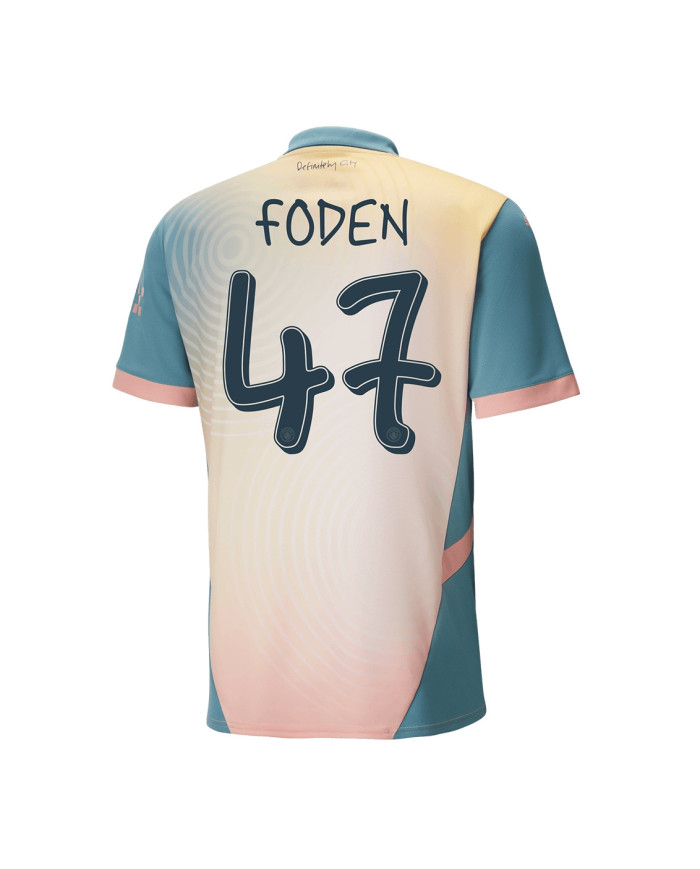 FODEN 47 Manchester City Fourth Jersey 2024/25 - UCL Font