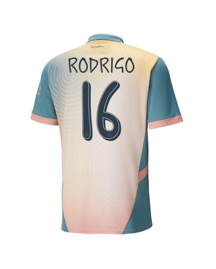 RODRIGO 16 Manchester City Fourth Jersey 2024/25 - UCL Font