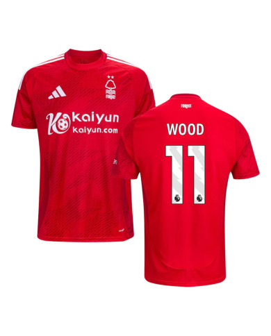 WOOD 11 Nottingham Forest Home Jersey 2024/25 WOOD 11 Nottingham Forest Home Jersey 2024/25