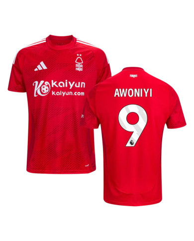 AWONIYI 9 Nottingham Forest Home Jersey 2024/25 AWONIYI 9 Nottingham Forest Home Jersey 2024/25