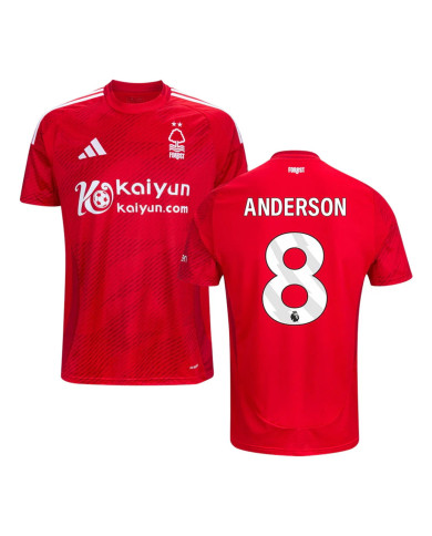 ANDERSON 8 Nottingham Forest Home Jersey 2024/25 ANDERSON 8 Nottingham Forest Home Jersey 2024/25