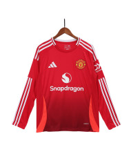Manchester United Home Long Sleeve Jersey 2024/25