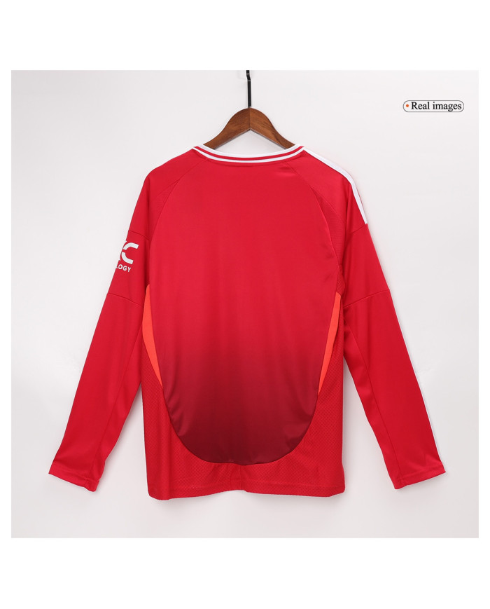Manchester United Home Long Sleeve Jersey 2024/25