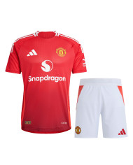 Manchester United Home Match Jersey+Shorts Kit Player Version 2024/25