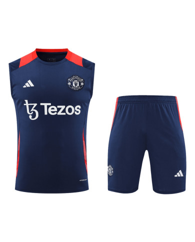 Manchester United Pre-Match Vest Kit(Jersey+Shorts) 2024/25 Manchester United Pre-Match Vest Kit(Jersey+Shorts) 2024/25