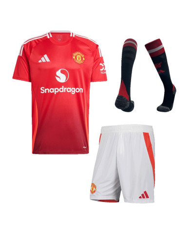Manchester United Home Full Kit(Jersey+Shorts+Socks) 2024/25 Manchester United Home Full Kit(Jersey+Shorts+Socks) 2024/25