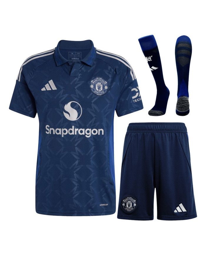 Manchester United Away Full Kit Jersey+Shorts+socks 2024/25