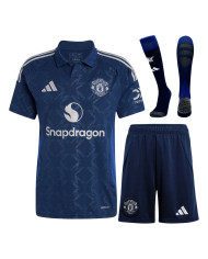 Manchester United Away Full Kit Jersey+Shorts+socks 2024/25