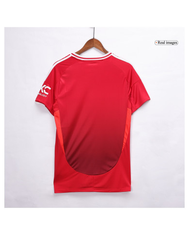 B.FERNANDES 8 Manchester United Home Jersey 2024/25 - Man United Font B.FERNANDES 8 Manchester United Home Jersey 2024/25 - Man United Font