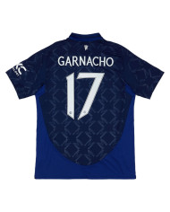 GARNACHO 17 Manchester United Away Jersey 2024/25 - Man United Font