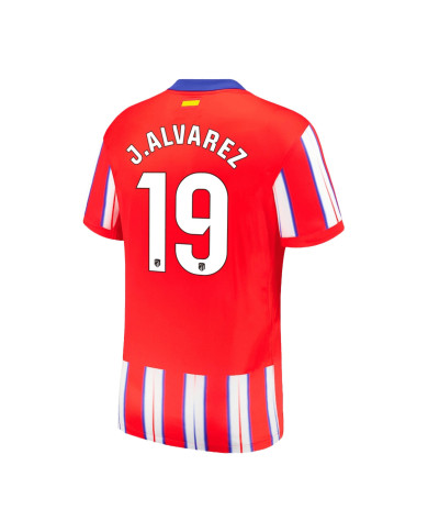 J.ALVAREZ 19 Atletico Madrid Home Jersey 2024/25 J.ALVAREZ 19 Atletico Madrid Home Jersey 2024/25