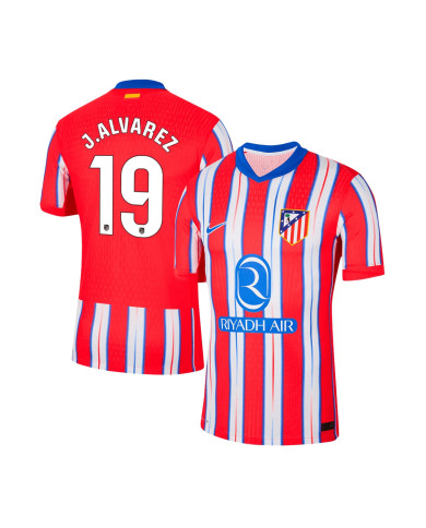 J.ALVAREZ 19 Atletico Madrid Home Jersey Player Version 2024/25 J.ALVAREZ 19 Atletico Madrid Home Jersey Player Version 2024/25