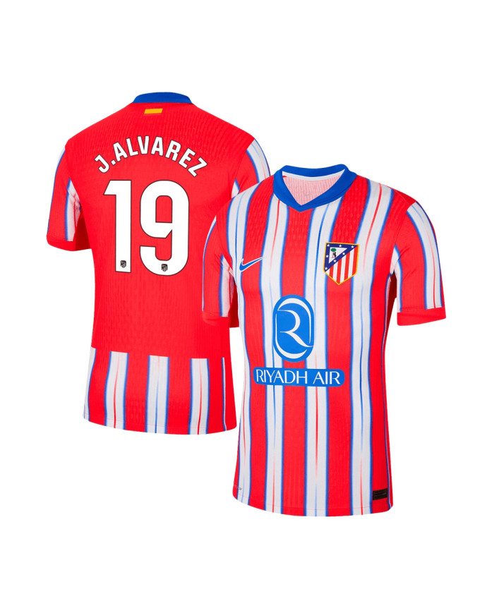 J.ALVAREZ 19 Atletico Madrid Home Jersey Player Version 2024/25