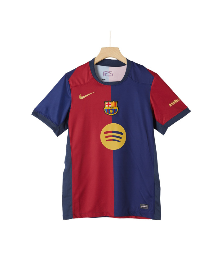 [Plus Size] Barcelona Home Spotify Logo Without Text Jersey 2024/25