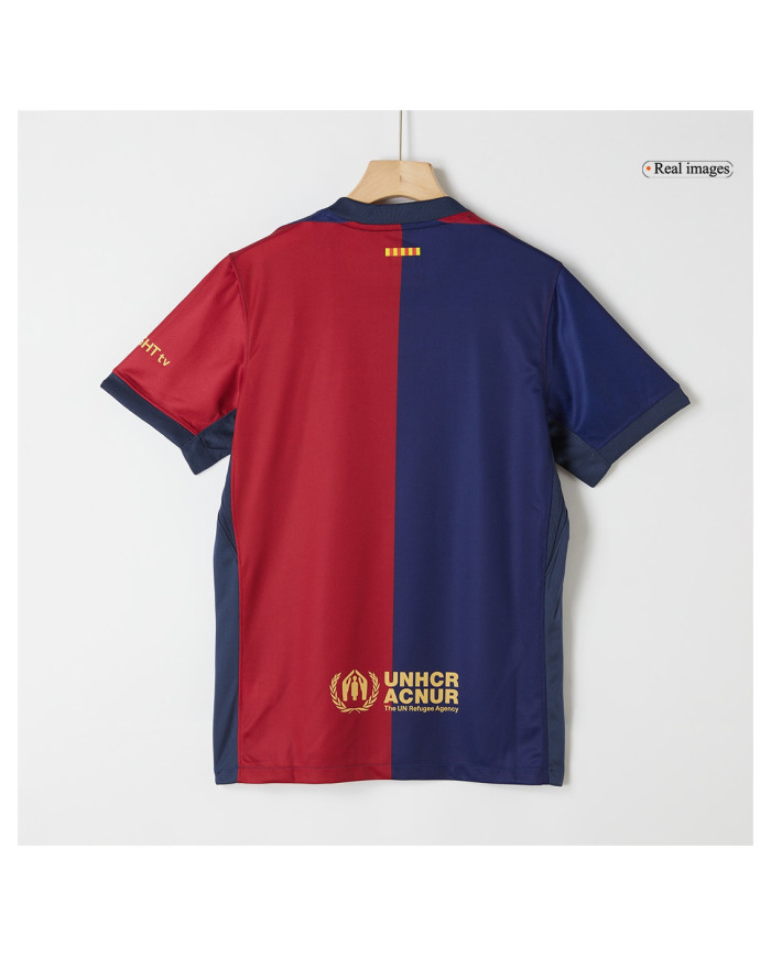 [Plus Size] Barcelona Home Spotify Logo Without Text Jersey 2024/25