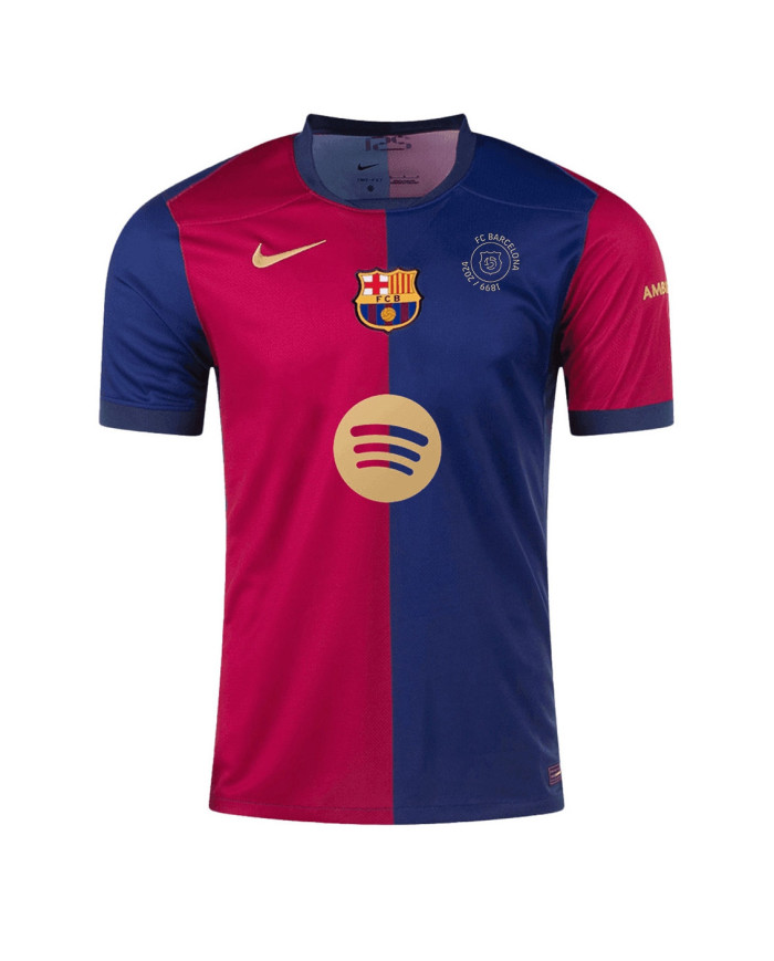 Barcelona 125th Anniversary Spotify Logo Without Text Home Jersey 2024/25