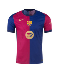 Barcelona Home Spotify Logo Without Text Jersey Player Version 2024/25