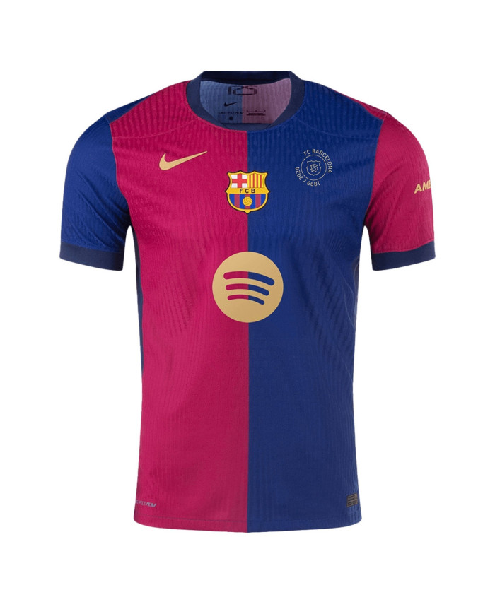 Barcelona 125th Anniversary Spotify Logo Without Text Home Match Jersey 2024/25