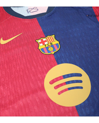 Barcelona 125th Anniversary Spotify Logo Without Text Home Match Jersey 2024/25 Barcelona 125th Anniversary Spotify Logo Without Text Home Match Jersey 2024/25