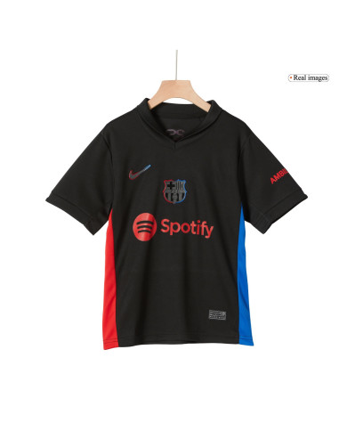 Kids Barcelona Away Kit Jersey+Shorts 2024/25 Kids Barcelona Away Kit Jersey+Shorts 2024/25