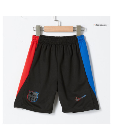 Kids Barcelona Away Spotify Logo Without Text Kit Jersey+Shorts 2024/25 Kids Barcelona Away Spotify Logo Without Text Kit Jersey+Shorts 2024/25
