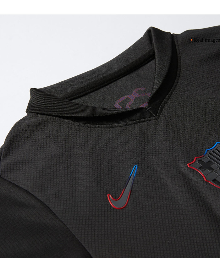 Kids Barcelona Away Spotify Logo Without Text Kit Jersey+Shorts 2024/25