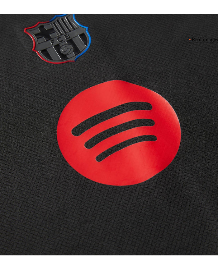 Kids Barcelona Away Spotify Logo Without Text Kit Jersey+Shorts 2024/25