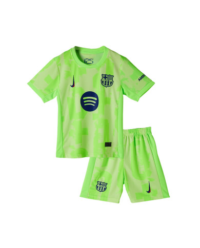 Kids Barcelona Third Spotify Logo Without Text Jersey Kit 2024/25 Kids Barcelona Third Spotify Logo Without Text Jersey Kit 2024/25