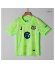 Kids Barcelona Third Spotify Logo Without Text Jersey Kit 2024/25