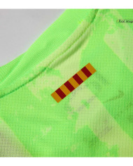 Kids Barcelona Third Spotify Logo Without Text Jersey Kit 2024/25