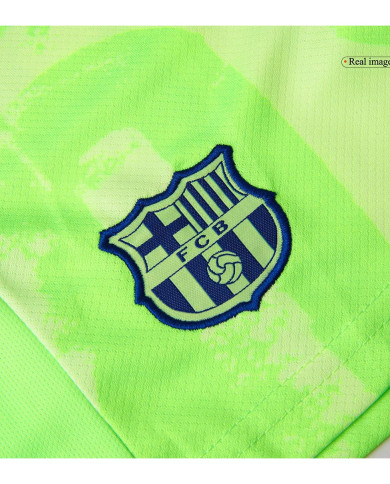 Kids Barcelona Third Spotify Logo Without Text Jersey Kit 2024/25 Kids Barcelona Third Spotify Logo Without Text Jersey Kit 2024/25