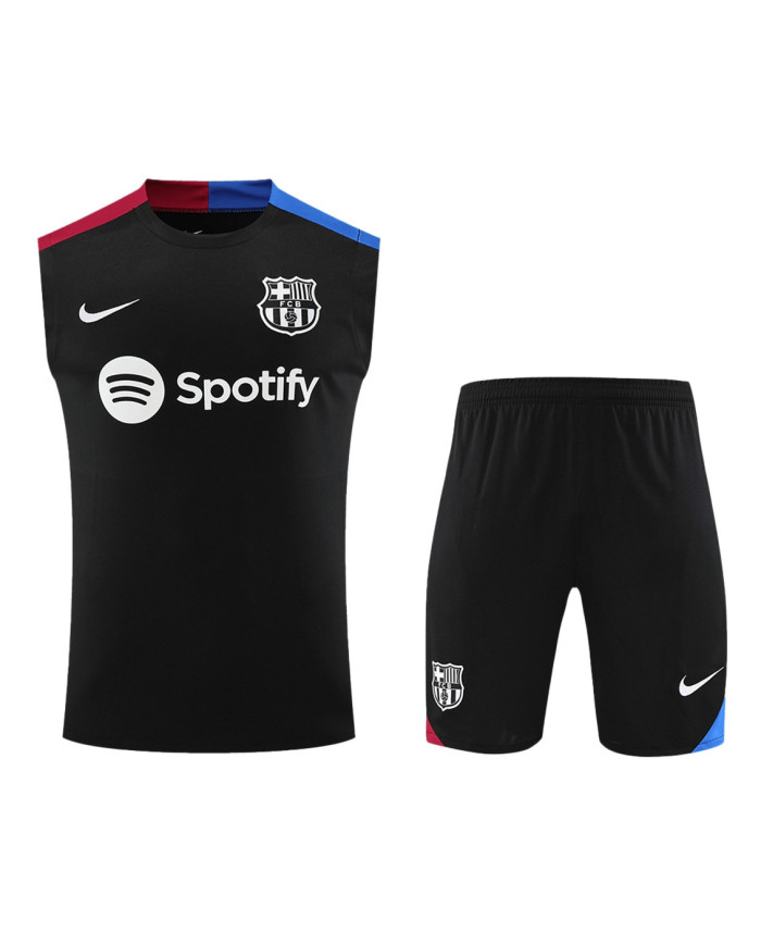 Barcelona Pre-Match Vest Kit(Jersey+Shorts) 2024/25