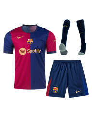 Barcelona Home Full Kit(Jersey+Shorts+Socks) 2024/25