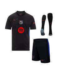Barcelona Away Spotify Logo Without Text Full Kit(Jersey+Shorts+Socks) 2024/25