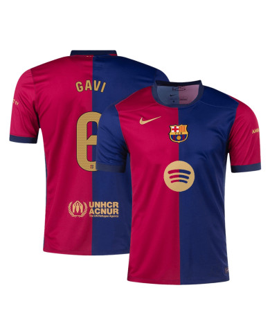 GAVI 6 Barcelona Home Spotify Logo Without Text Jersey 2024/25 GAVI 6 Barcelona Home Spotify Logo Without Text Jersey 2024/25