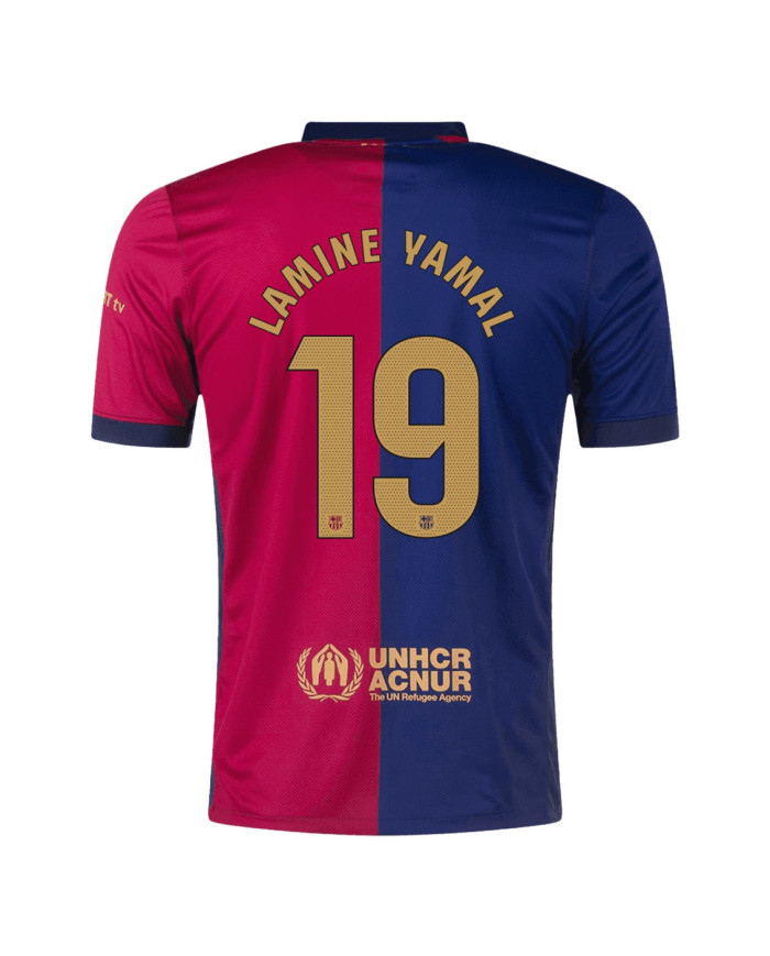 LAMINE YAMAL 19 Barcelona Home Spotify Logo Without Text Jersey 2024/25