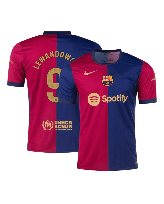 LEWANDOWSKI 9 Barcelona Home Jersey 2024/25