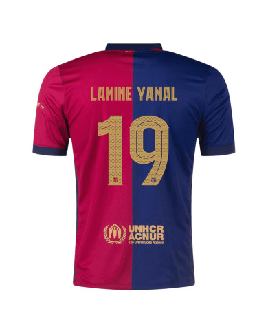 LAMINE YAMAL 19 Barcelona Home Jersey 2024/25 - UCL Font