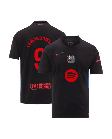 LEWANDOWSKI 9 Barcelona Away Spotify Logo Without Text Jersey 2024/25 LEWANDOWSKI 9 Barcelona Away Spotify Logo Without Text Jersey 2024/25