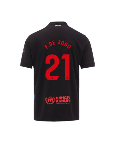 F.DE JONG 21 Barcelona Away Spotify Logo Without Text Jersey 2024/25