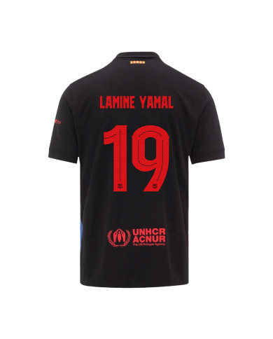 LAMINE YAMAL 19 Barcelona Away Spotify Logo Without Text Jersey 2024/25 - UCL Font